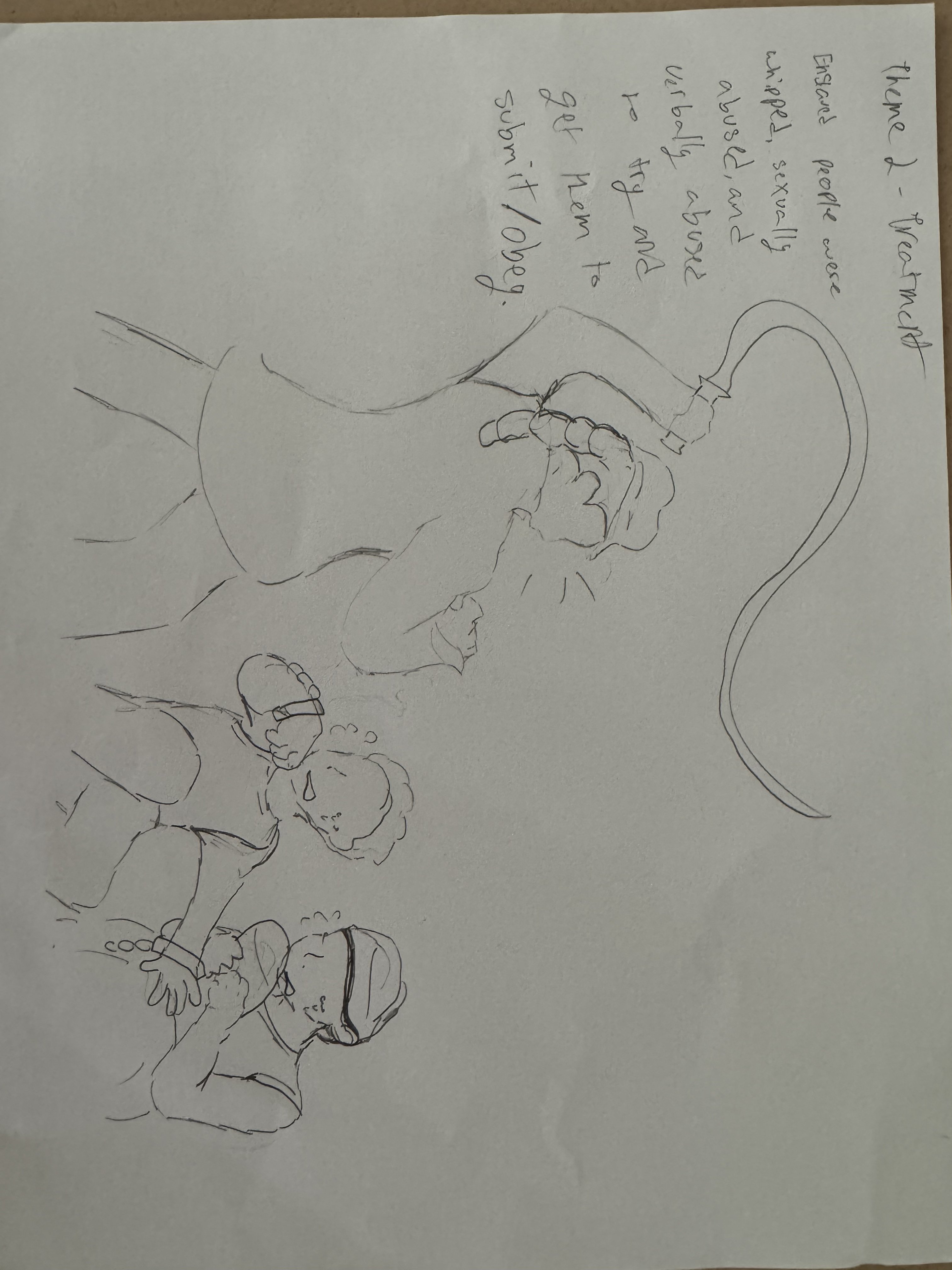 Student drawing: Theme of treatment